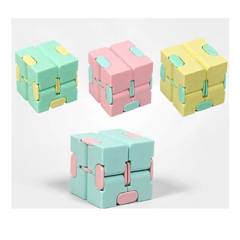 Giocattolo di decompressione per adulti per bambini Infinity Magic Cube Square Puzzle Toys allevia lo Stress divertente gioco a mano giocattoli labirinto a quattro angoli
