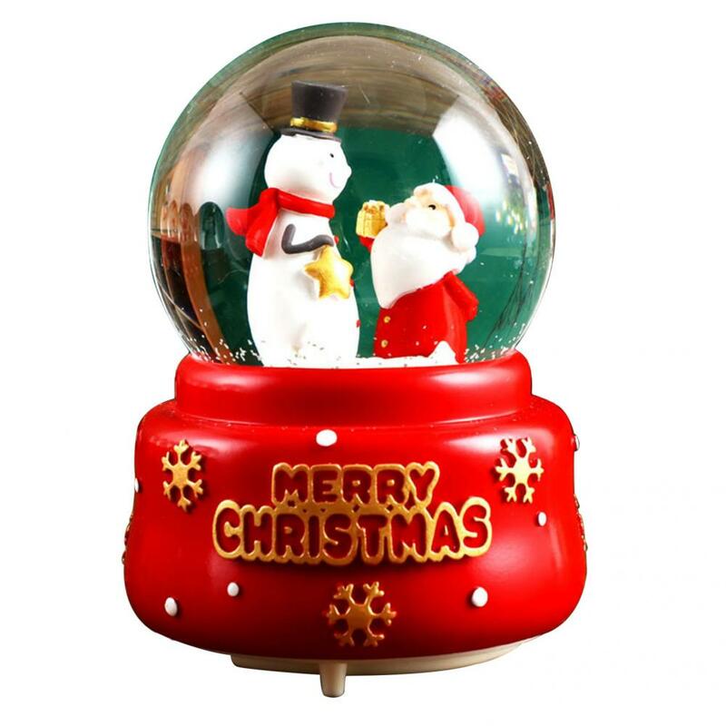 Многоцелевое настольное украшение, 3D мультяшная Рождественская музыкальная шкатулка, украшение, подарок для девочки