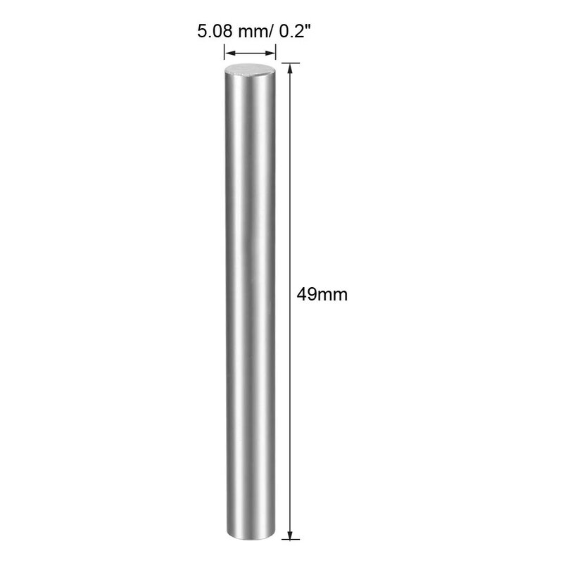 Uxcell 1Pcs 0.2 di Pollice (5.08 Mm) Calibro Diametro P-1 (-0.0002) tolleranza di Ricambio Spina Spille Gage per Misurare Limite Inferiore Del Foro