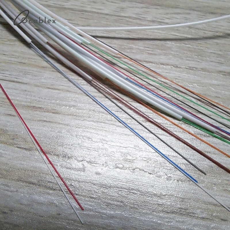 10pcs/lot 1x2 1x4 1x8 1x16 1x32 Fiber Optic PLC Splitter Without Connector Cable 0.9mm Mini Blockless 2,4 Ports PLC Splitter