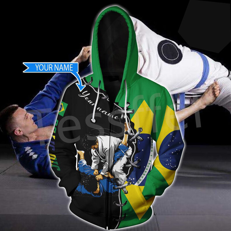 Tessbackpack Sports arti marziali Jujitsu Judo tuta Harajuku 3DPrint uomo/donna Unisex Casual divertente felpe autunno felpe con cappuccio 10