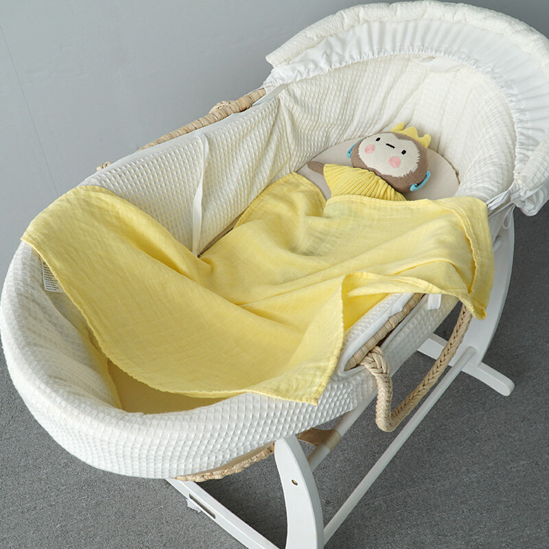 Musselina 70% bambu 30% algodão cobertor do bebê cama swaddle macio recém-nascido pura cor alimentação babadores bandana arroto pano toalha cachecol