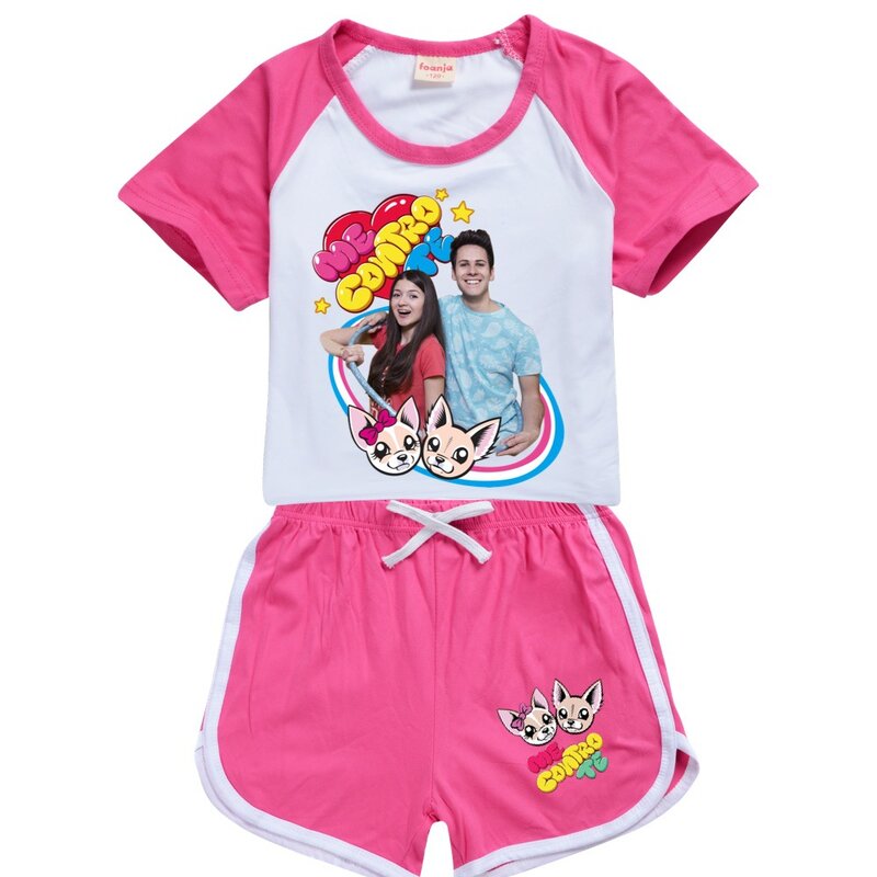 Nowe dzieci ubranka dla dziewczynek Cartoon Me Contro Te t-shirt spodenki dla dzieci na co dzień sportowe piżamy z krótkim rękawem