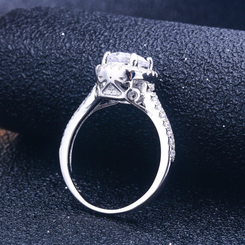 Palec wskazujący pierścionek w stylu retro kobieta moda wyolbrzymia dostosowane 925 czyste srebro na ślub projekt gorąca sprzedaż pierścionki zaręczynowe