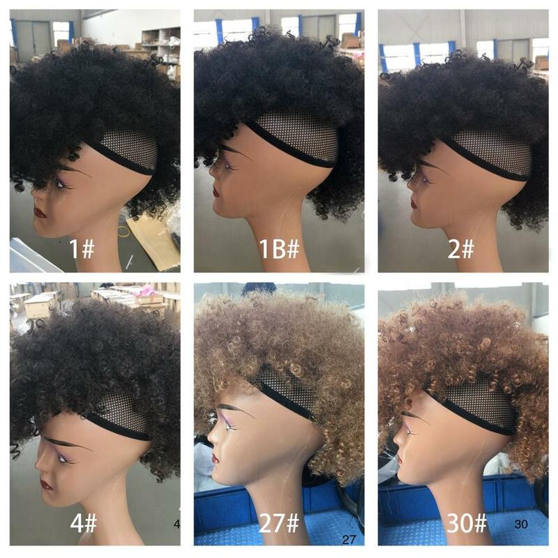 Blice สังเคราะห์สูงพัฟ Frohawks สั้น Kinky Curly สไตล์ Mohawk Hair Extension คลิปใน HairPiece สำหรับผู้หญิงอเมริกันแอฟริกัน