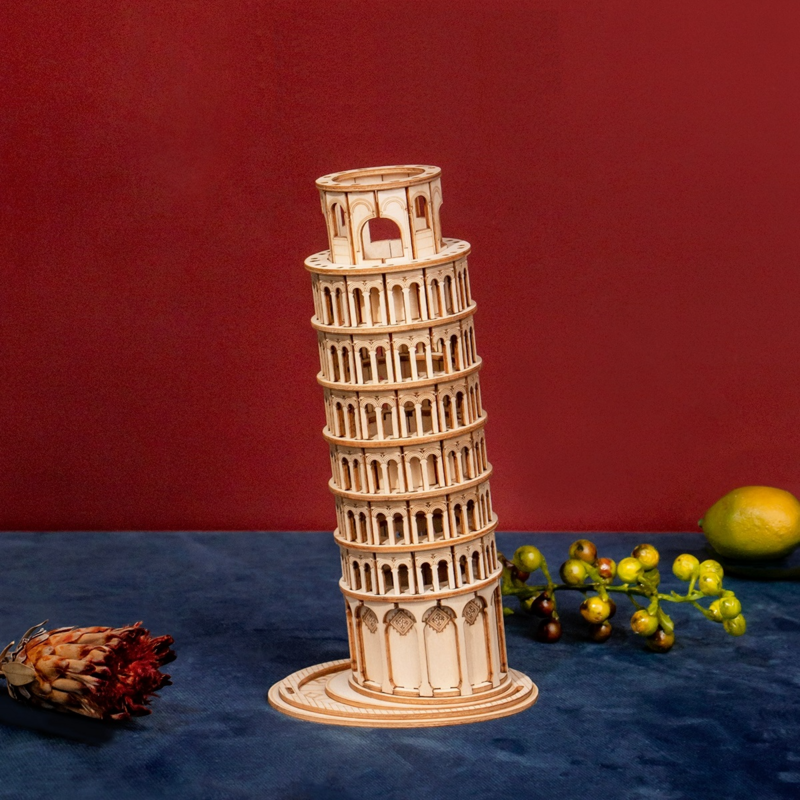 Robotime Puzzle in legno gioco fai da te 3D Tower Bridge,Big Ben, famoso edificio assemblaggio giocattolo regalo per bambini Teen adulto