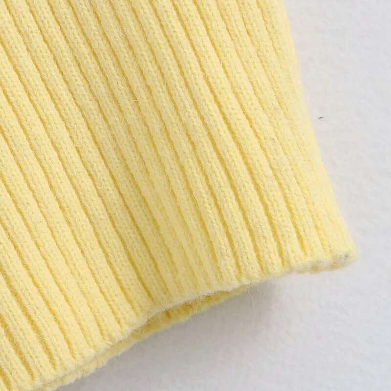 솔리드 여성 스퀘어 칼라 뜨개질 짧은 스웨터 작물 정상 2020 새로운 패션 레저 레이디 슬림 풀 오버 SW720