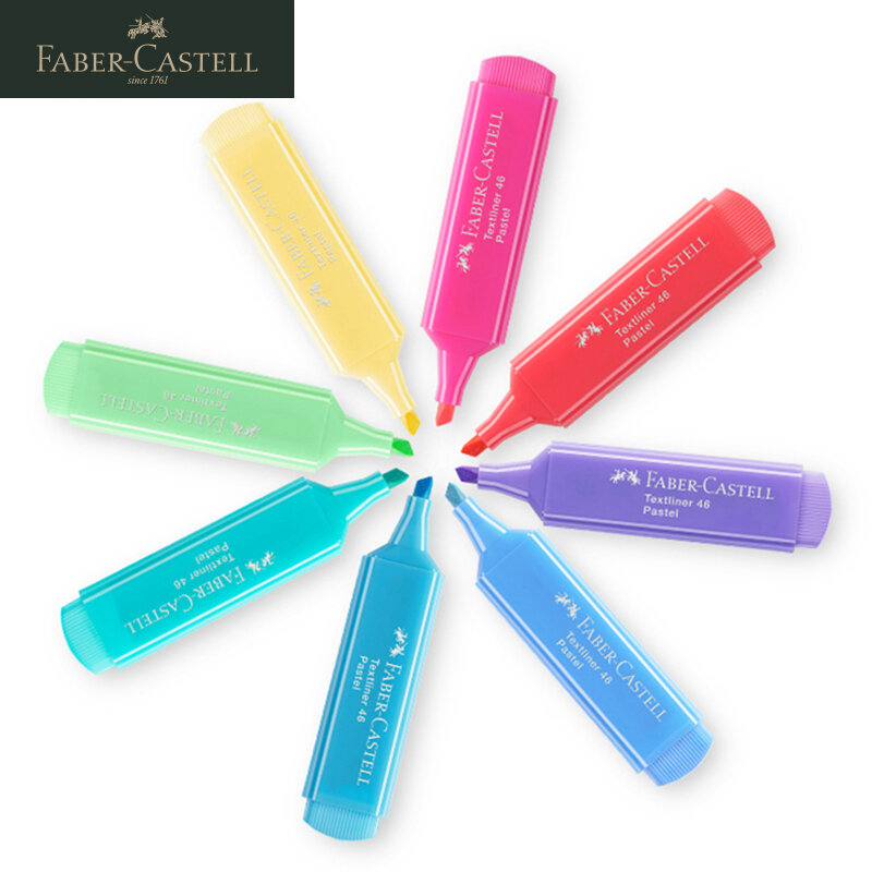 FABER CASTELL 154863 флуоресцентная ручка, маркер Textliner Pastel флуоресцентные разноцветные конфеты Marker Mark Office School Канцтовары