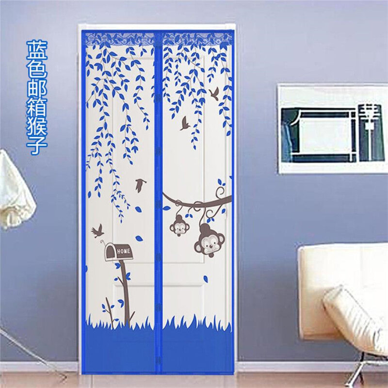 Дверная занавеска с магнитным экраном 100x210 см, противомоскитная сетка, москитная сетка, экран от насекомых, автоматическое закрытие, размер на заказ, простая установка, E1196
