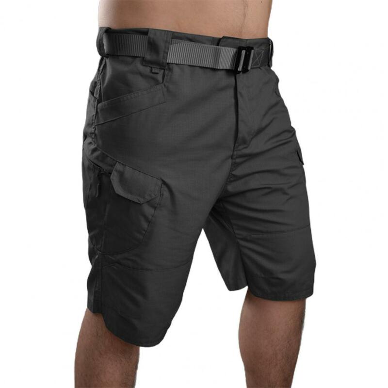 Шорты мужские тактические, классические водонепроницаемые быстросохнущие Короткие штаны с несколькими карманами, уличные шорты-карго в стиле милитари для охоты, рыбалки