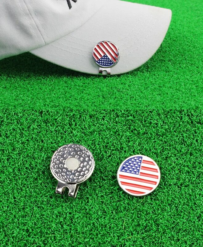 6 pz/pacco palla da Golf Marker Clip Silicone palla Marker Holder con attacco magnetico al bordo tasca & cintura & vestiti grande regalo