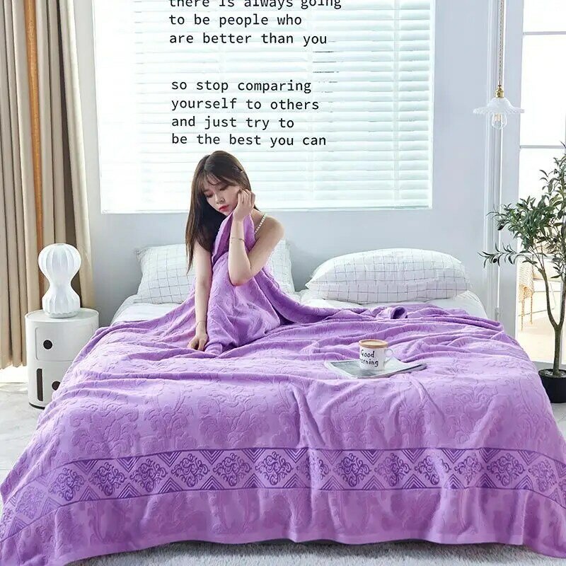 29 edredón de algodón japonés para sofá cama, toalla, colcha para mujer, manta para siesta, manta para coche y oficina