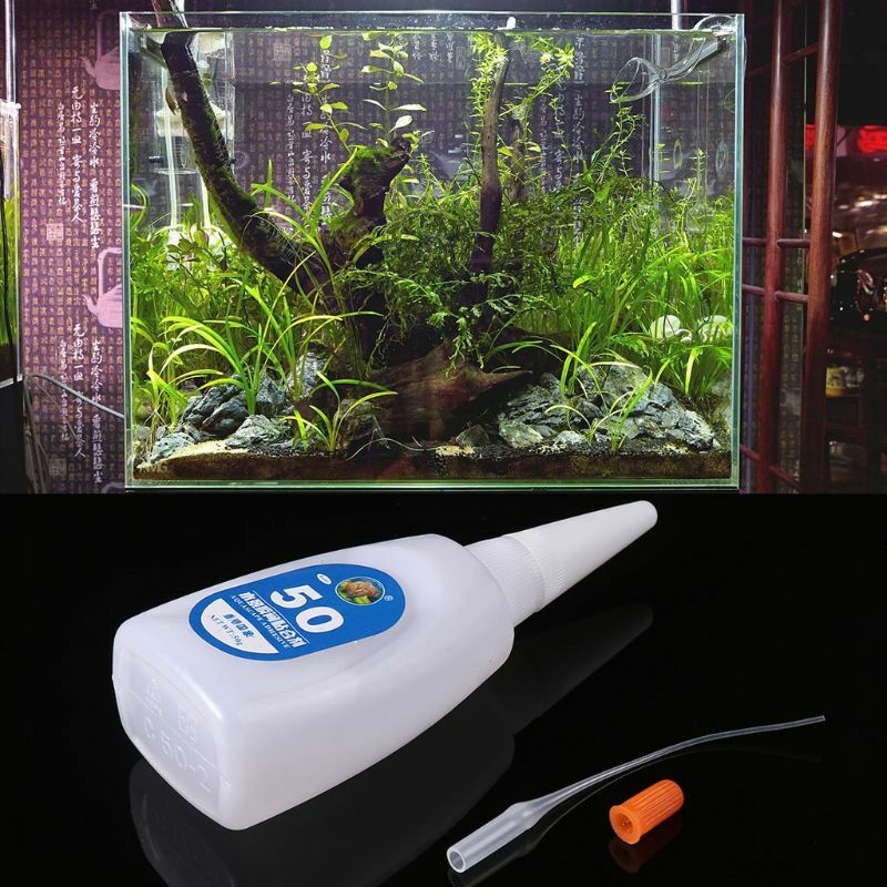 C5AC Aquarium Kleber Pflanzen Gras Klebstoff Korallen Moos Instant Kleber Fisch Tank Zubehör