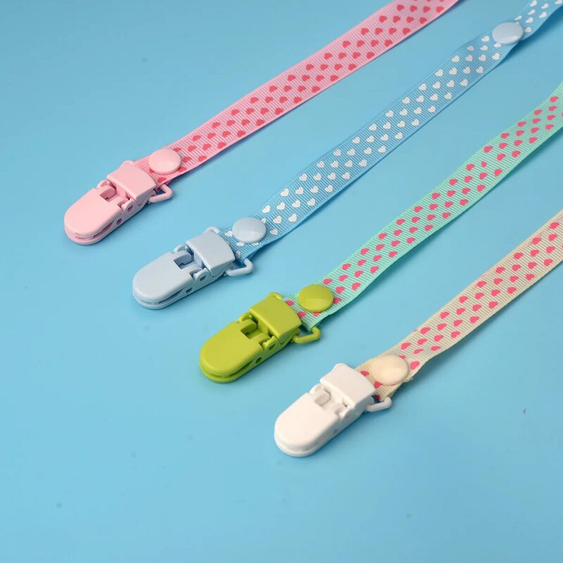 Baby Pacifier Chain Dot Anti-Drop Rantai Teether Gigitan Bayi Mainan Pacifier Cinta Anti-Drop Klip