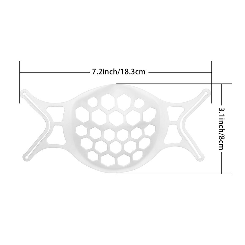 Suporte de máscara de boca 3d respiração auxiliar máscara de ajuda suporte de almofada interna suporte de máscara de silicone de grau alimentício válvula respirável