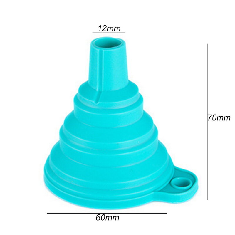 Mini Foldable Funnel Silicone Collapsible Funnel Folding Portable Funnels Be Hung Household Liquid Dispensing Kitchen Tools ^^