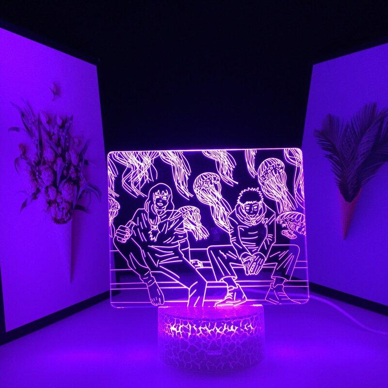 Jujutsu Kaisen LED Nacht Licht für Geburtstag Geschenk Raum Dekoration Nachtlicht Manga Tisch Lampe Itadori Yuji Anime Lampe Dropship