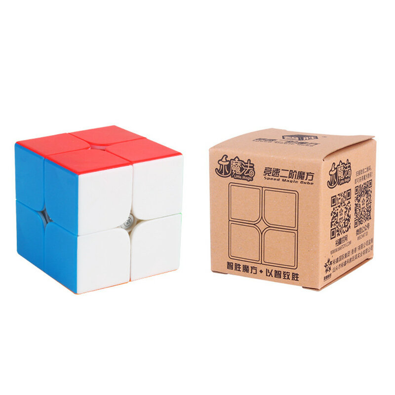 YuXin Little Magic 2x2 Magnetic Magic Cube Speed Little Magic 2x2x2 Magic Cube 2Layers Speed Cube Professional Puzzle Toys