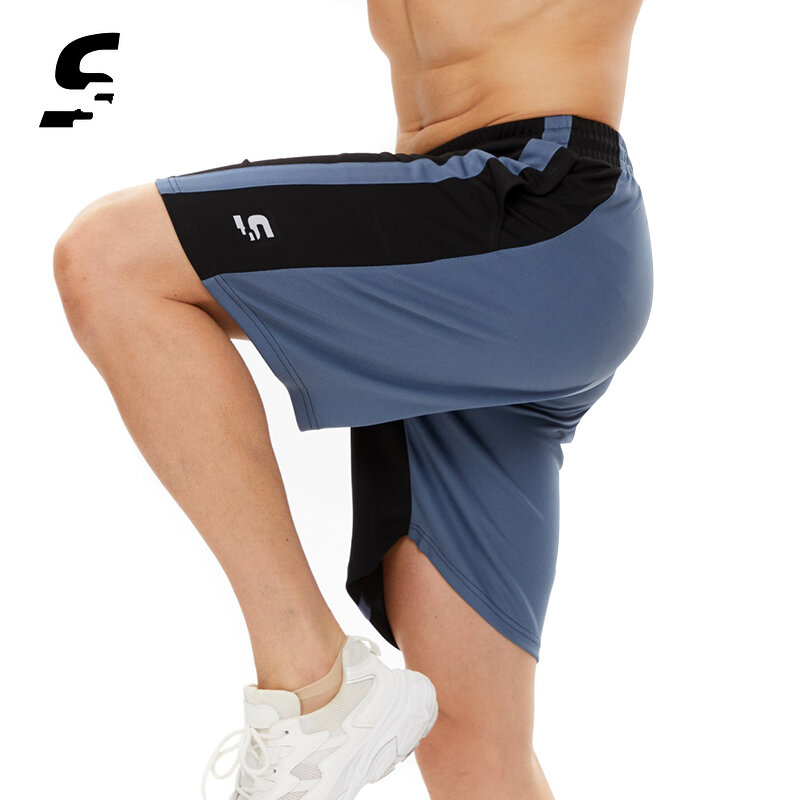 Shorts d'athlétisme pour hommes, pantalons de Fitness à séchage rapide, couleurs Patchwork, vêtements de sport