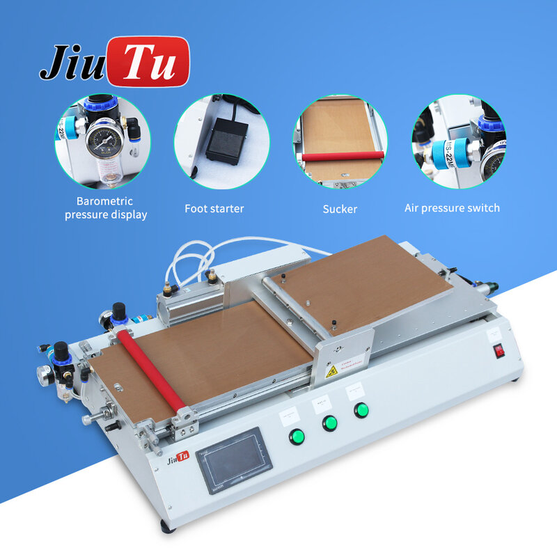 Nieuwste Jiutu Multifunctionele Oca Polarisatorfilm Lamineren Machine Big Size 14Inch Voor Ipad/Tablet Lcd Reparatie