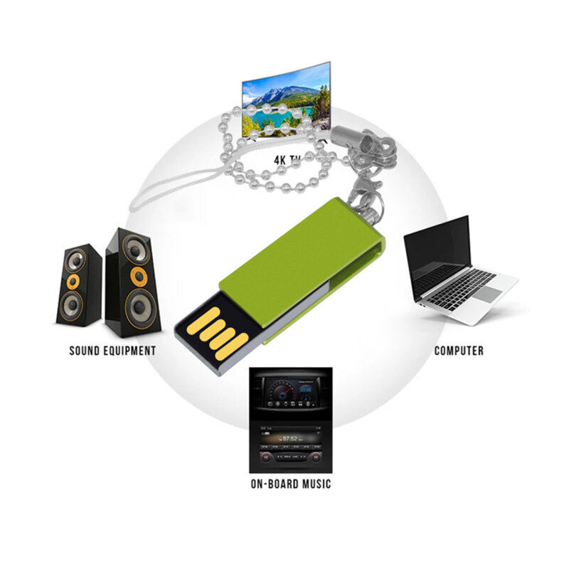 สร้างสรรค์โลโก้ที่กำหนดเองโลหะ USB แฟลชไดรฟ์ 4 GB 8 GB 16 GB 32 GB Usb Pen Drive USB 2.0 Usb Memory U Stick Flash Drive