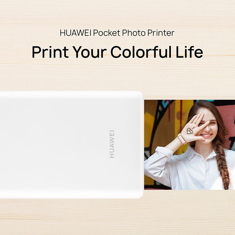 For HUAWEI Photo printer Paper AR Pocket Printer Ink-free Mini Bluetooth4.1 Wireless 300dpi Printers Hand Account  DIY Photos