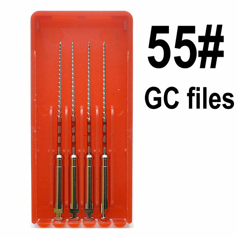 Taladros de Metal de condensador Gutta Dental, archivos rotativos, Material de herramienta de dentista de clínica Dental, 4 piezas en paquete