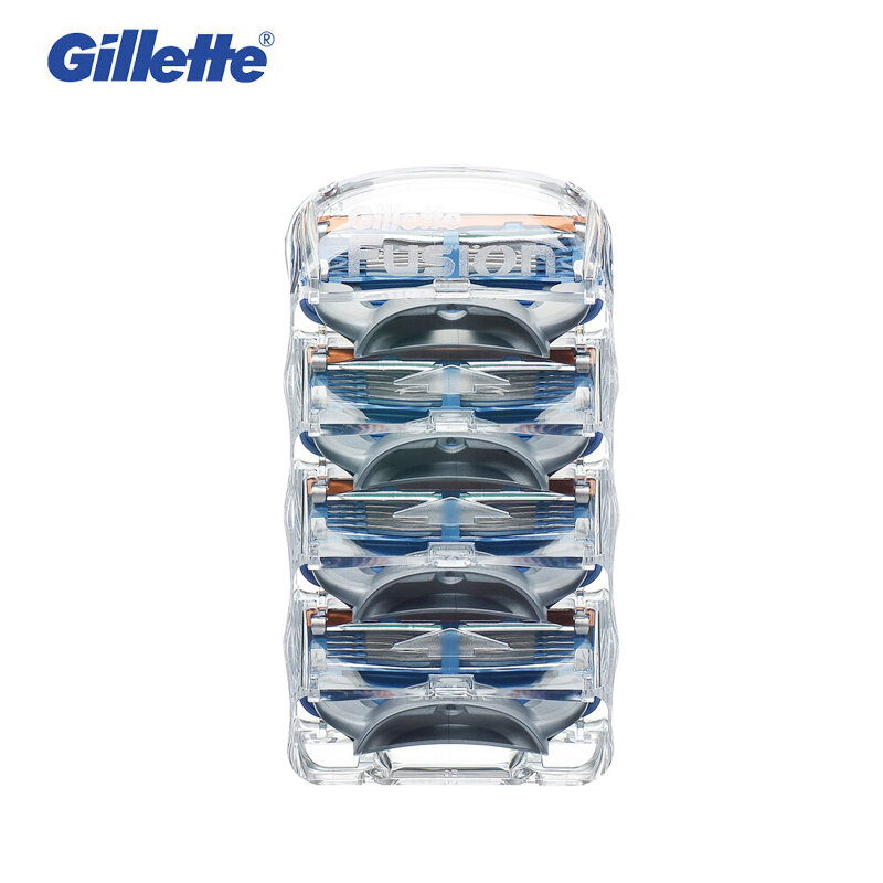 Gillette Fusion Razor Blade 5 Layers Safety Manual Shaving Head Replacement Professional Beard Shaver Blades for Man Face Care