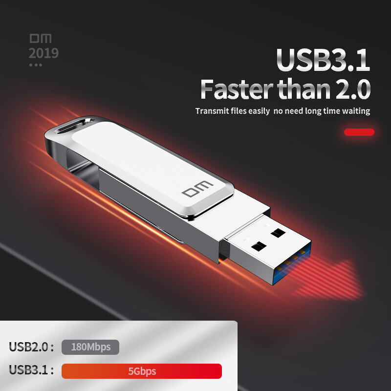 USB Loại C C USB3.0 Đèn PD168 32GB 64G 128G 256G Cho Andriods Điện Thoại Thông Minh Nhớ MINI Usb