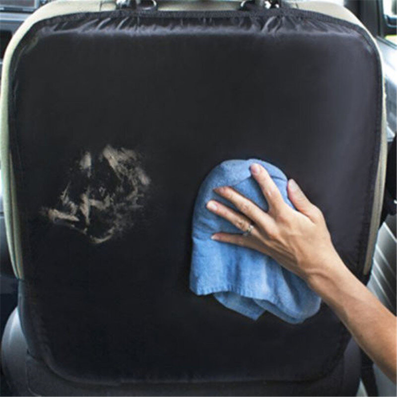 Couverture de protection de dossier de siège de voiture pour enfants, tapis Anti-boue sale, noir, vente en gros, 1 pièce