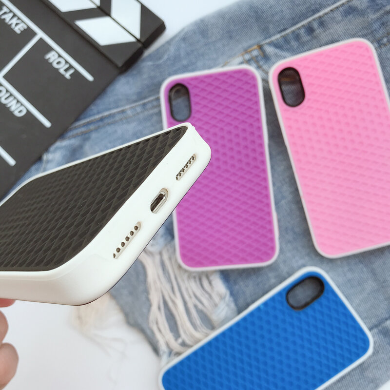 New Street Waffle brand Soft silicon cover case for iphone 5 SE 6 6S plus 7 8 8plus X XS XR MAX 11 Pro Grid pattern phone coque