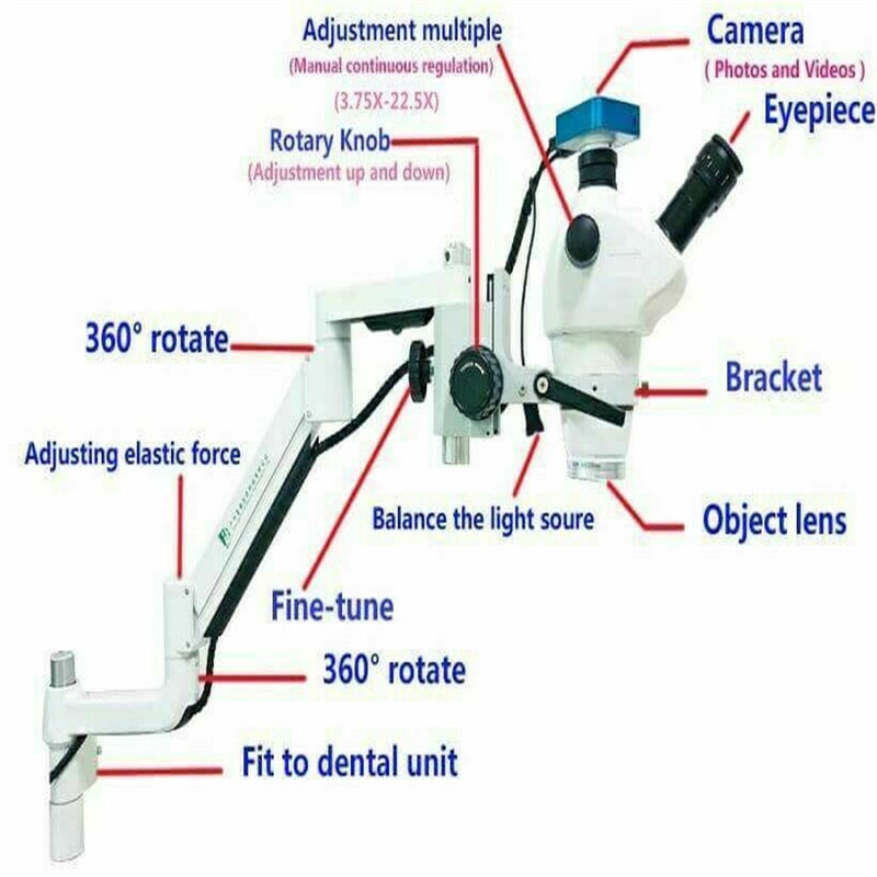 Hot Sale Dental Lab Monocular Digital USB Surgical Microscope With Camera High Definition View For Professional Oral Examination