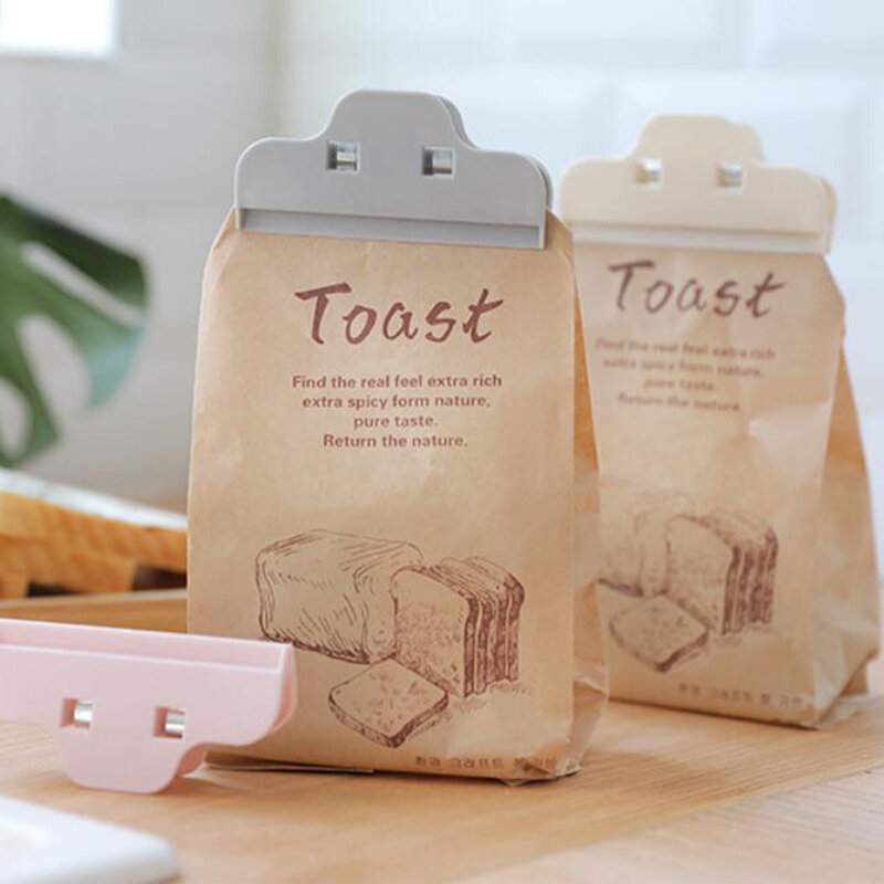 10 pçs comida pão clipe de armazenamento de plástico para uso doméstico clipes de saco de cozinha utensílio