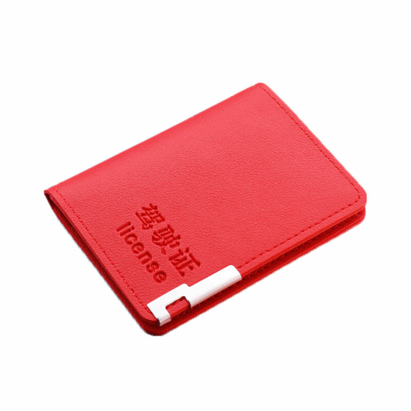 Women PU Leather Passport Holder Cover ID Card Ticket Pouch Bag Protector Men Card Holder 2 Card Slot Driving License Holder
