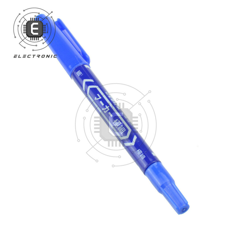 Neue PCB Leiterplatten Tinte Marker Doppel Stift PCB Reparatur Stift Für CCL Gedruckt Schaltplan Schwarz/Blau/rot Auf Lager
