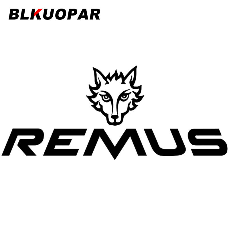 BLKUOPAR-pegatinas con logotipo de Remus para coche, calcomanías con personalidad, protector solar para aire acondicionado, decoración de vinilo para coche