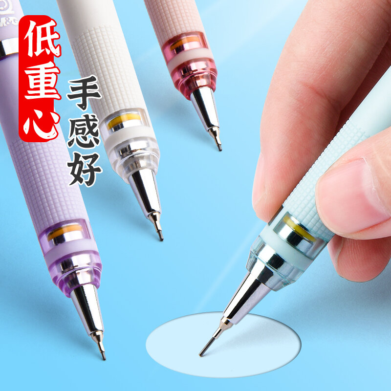 الميكانيكية قلم رصاص الكتابة بشكل مستمر 0.5 مللي متر الصف الأول الأطفال الصحافة نوع 0.7 مللي متر الملء الأساسية الميكانيكية قلم رصاص العمل