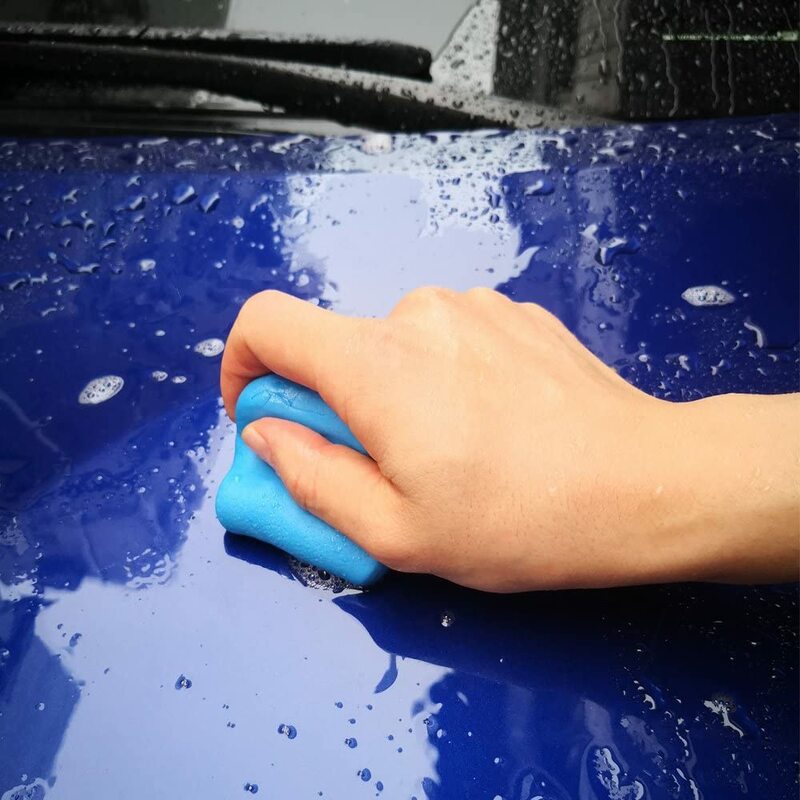 Plastilina azul para coche, limpieza de detalles de coche, barra de arcilla mágica, lavado automático, suministros de limpieza de mantenimiento de pintura de coche, 200G