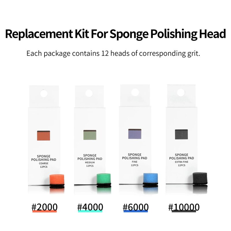 DSPIAE  #2000~#10000  Sponge Polishing Tool Set For Model Polishing