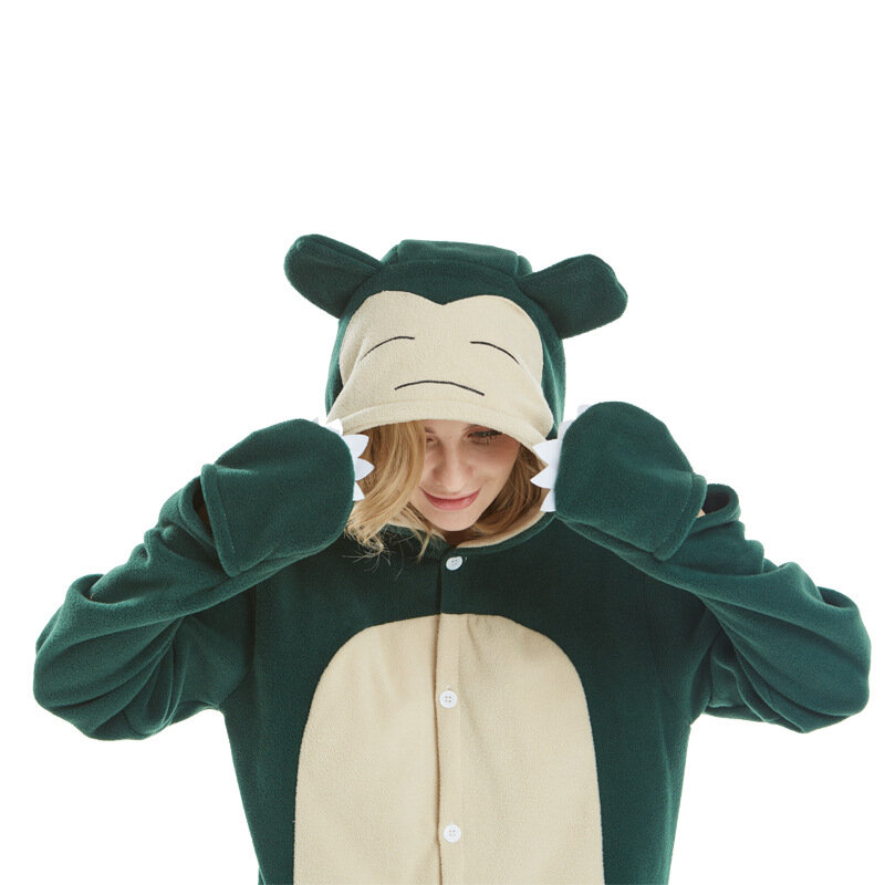 Kigurumi-Pijama de Snorlax para adultos, mono de dibujos animados, traje de fiesta de halloween, nuevo