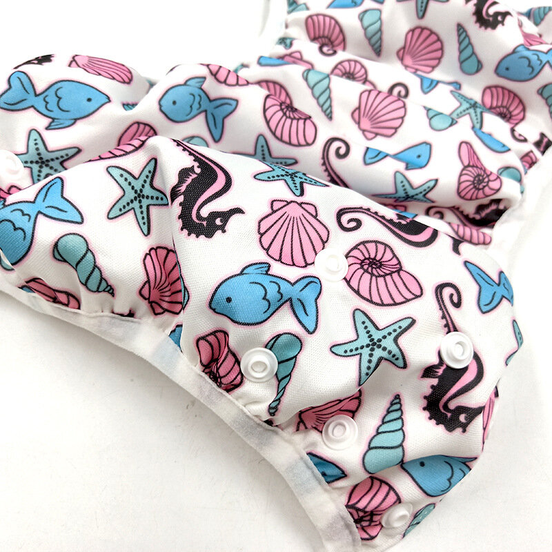 Многоразовые детские подгузники для плавания один размер подходит для всех тканей подгузник для плавания Регулируемый моющийся купальный костюм для младенцев