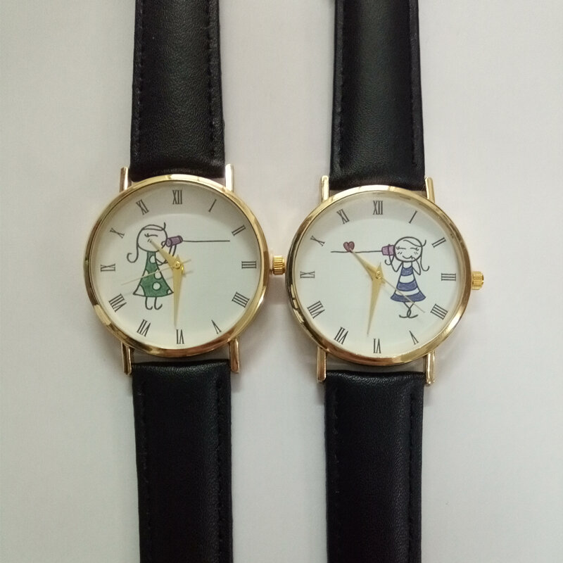 Homens e Mulheres's Custom Watch, DIY impressão sua imagem, em branco, relógio personalizado, colocar foto, imagem, texto, desmontado, B-0000