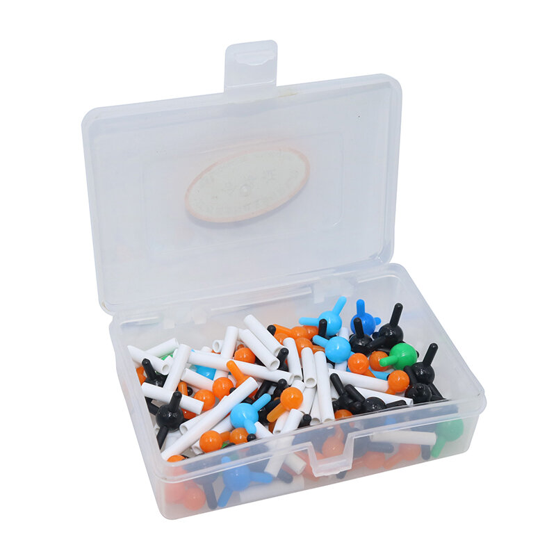 Modelo de estructura Molecular en miniatura, Kit de química General y orgánica para enseñanza escolar e investigación de laboratorio, 1 caja