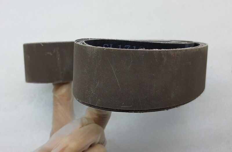 Correia de lixa 760*40mm, de carboneto de silício 120 #-800 # para polimento abrasivo tubo redondo máquina de moer