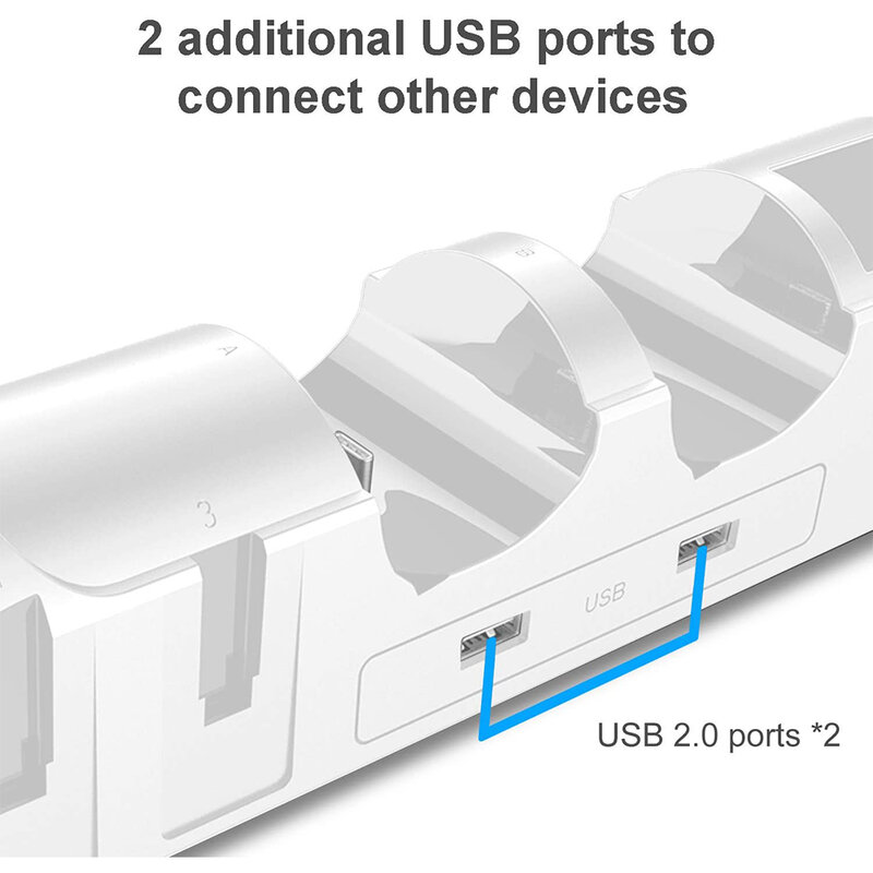ل نينتندو سويتش جهاز شحن حامل عالية السرعة السكك الحديدية تصميم Joycon عرض شاحن مع USB 2.0 المقبس لعبة الملحقات