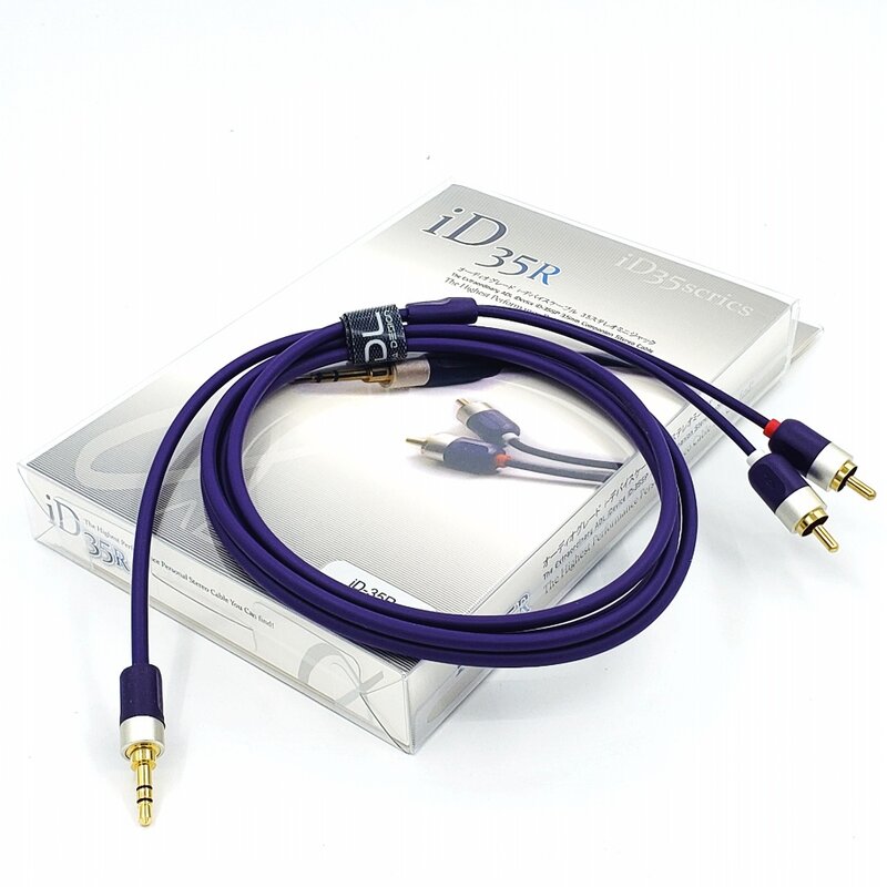 Furutech adl ID-35R rca cabo 3.5mm para 2rca cabo de áudio jack plug macho para masculino para amplificador subwoofer casa teatro dvd vcd alta fidelidade