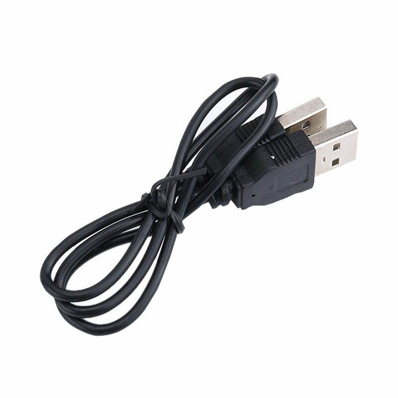 1pc preto usb 2.0 tipo um macho para macho cabo de dados cabo de extensão conector adaptador cabo cabo de extensão para dispositivos usb