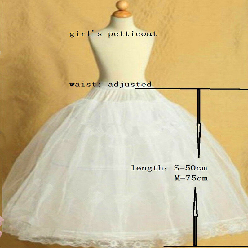 Trẻ Em Petticoat Đầm Trẻ Em Petticoats Cho Cô Gái Hoa Váy Áo Bé Gái Crinoline 2 Vòng Váy Petticoat Lolita Váy