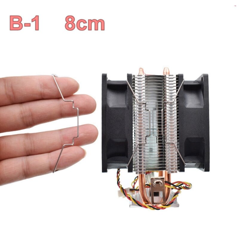 Boucle de ventilateur de caloducs, élastique, support de crochet de ventilateur CPU en acier 8cm / 9cm/ 12cm, nouveau 2021 24BB