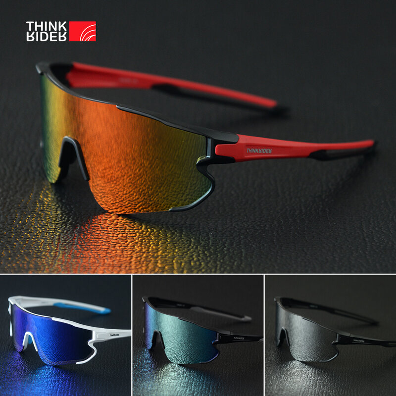 ThinkRider-gafas fotocromáticas de ciclismo para hombre y mujer, lentes deportivas polarizadas para bicicleta de montaña, Mtb